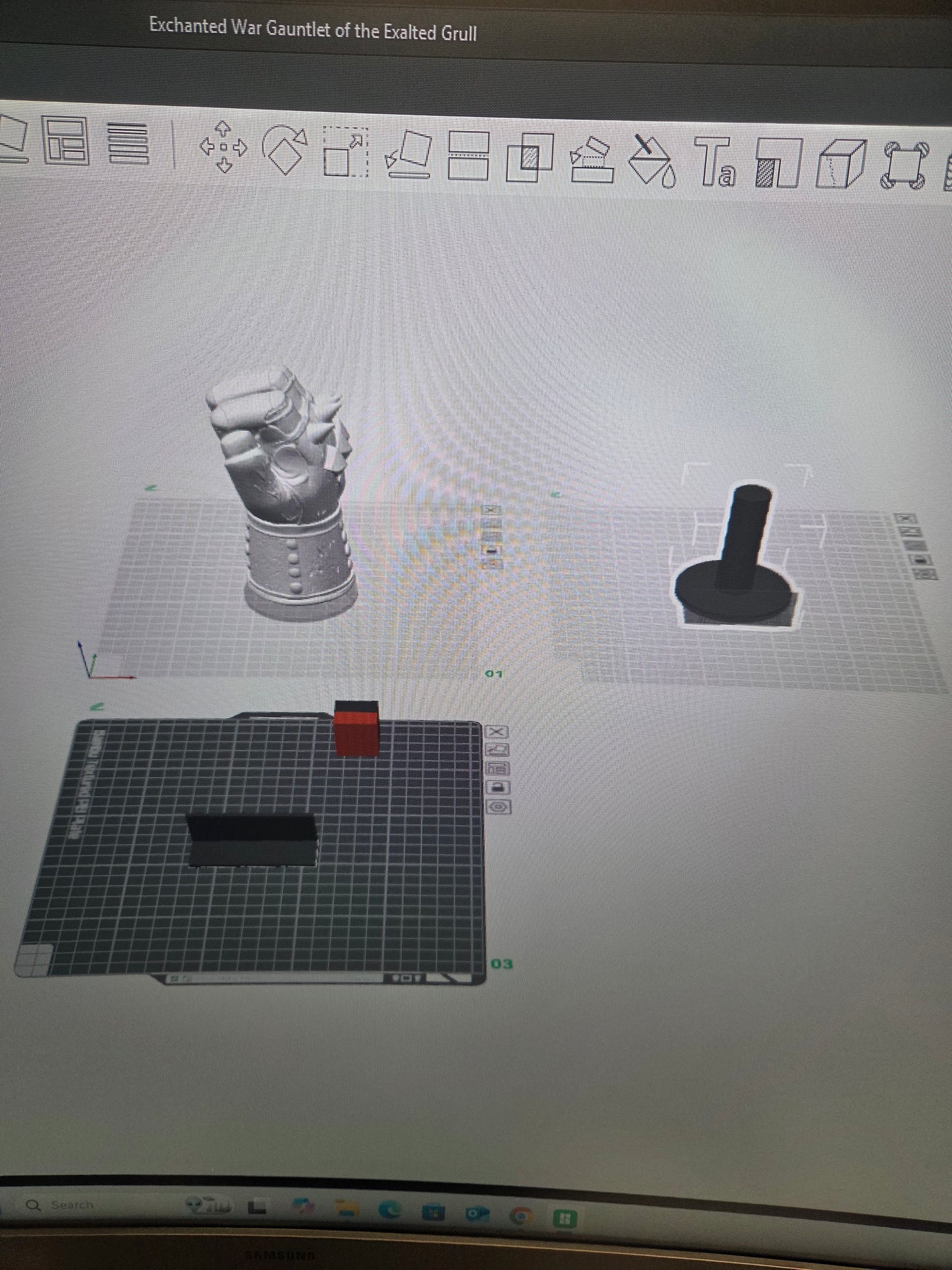 Grull Gauntlet STL(DCC) (CCNC LISENSE UNDER NICK KNOTS CUSTOM LLC)