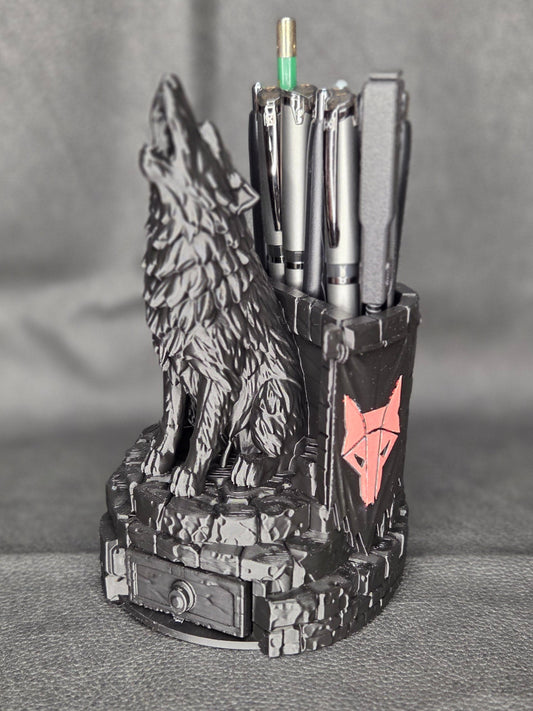 Red Rising Themed Desk Organizer