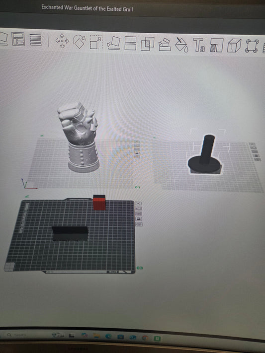 Grull Gauntlet STL(DCC) (CCNC LISENSE UNDER NICK KNOTS CUSTOM LLC)