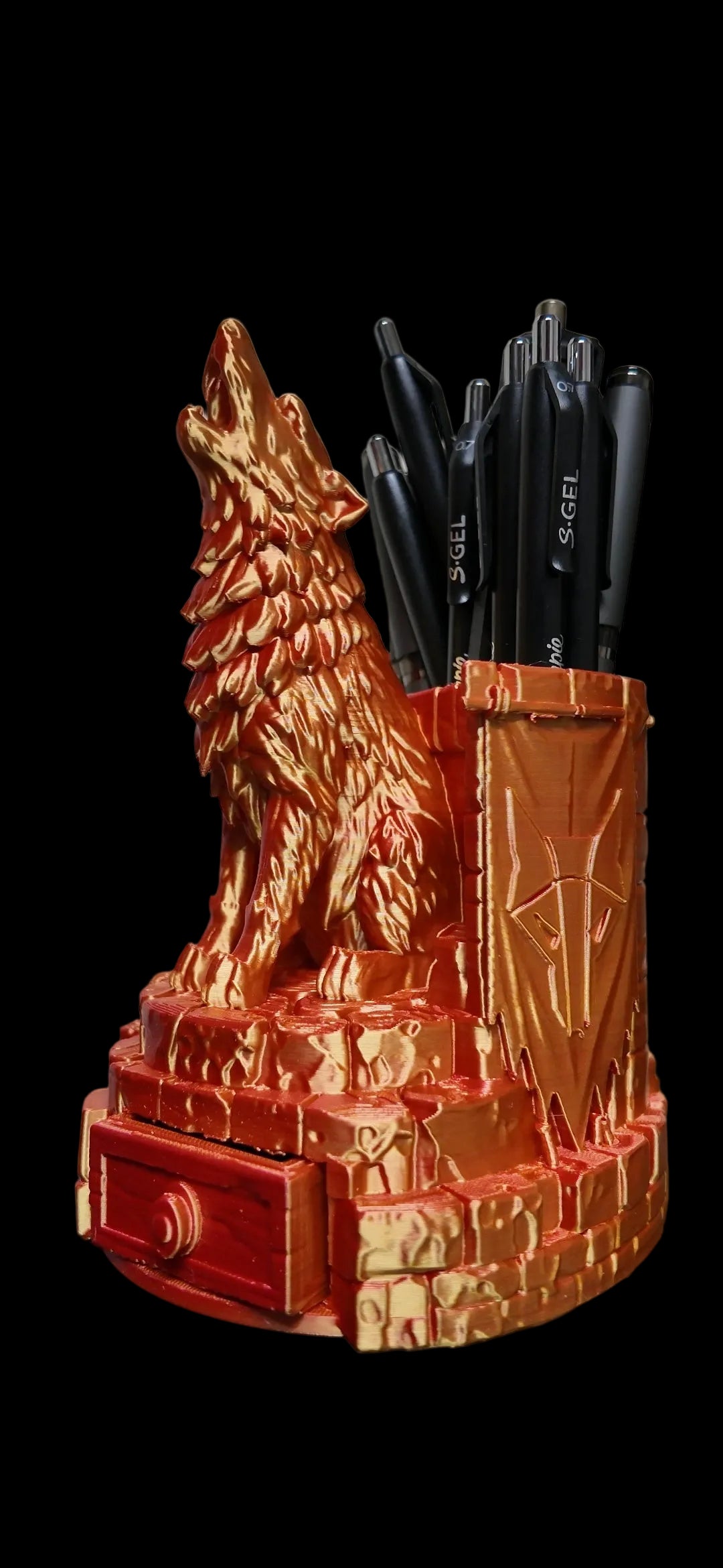 Red Rising Themed Desk Organizer
