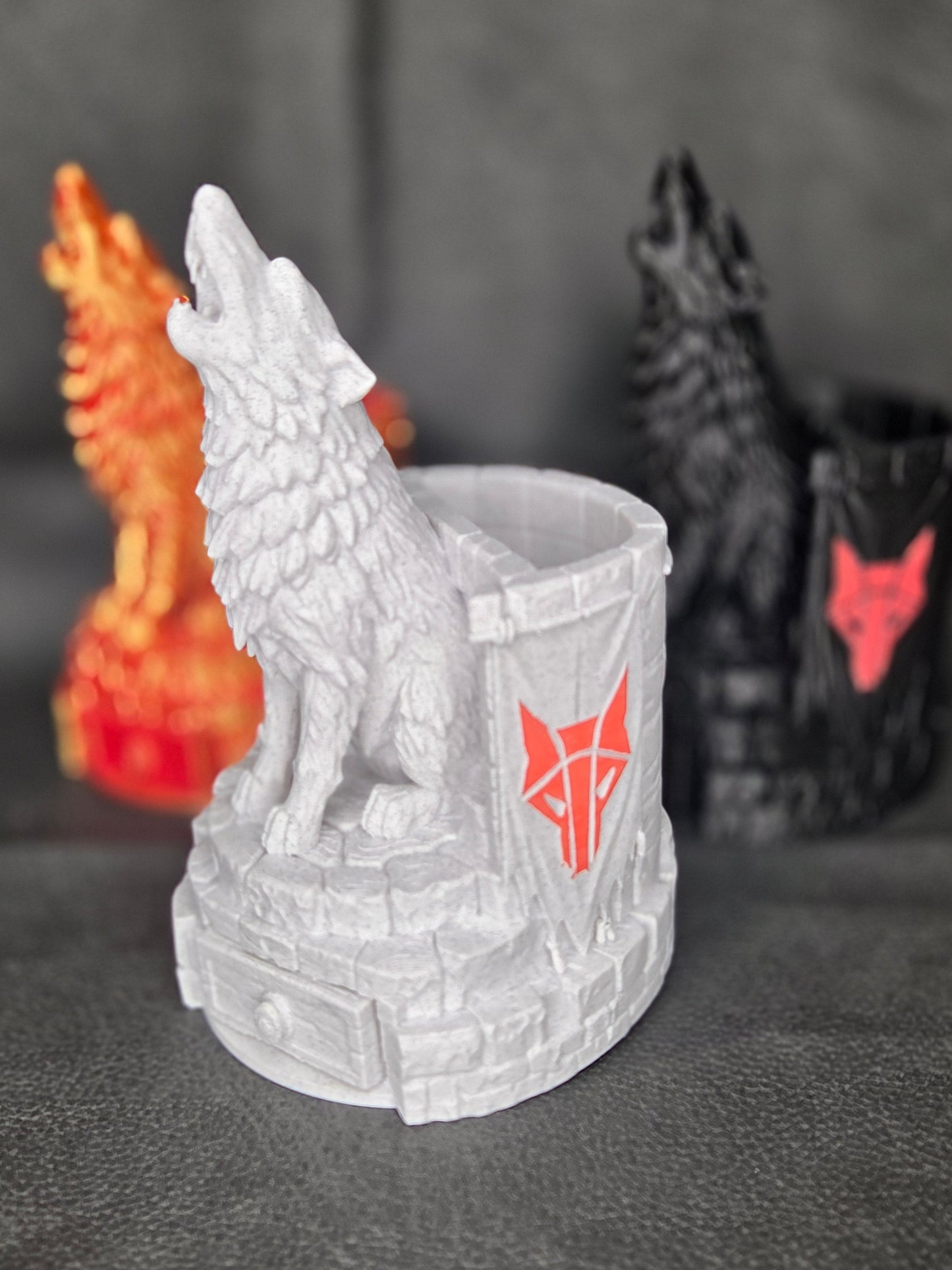 Red Rising Themed Desk Organizer